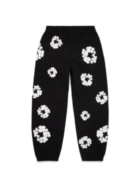 Cotton Wreath Sweatpant noir