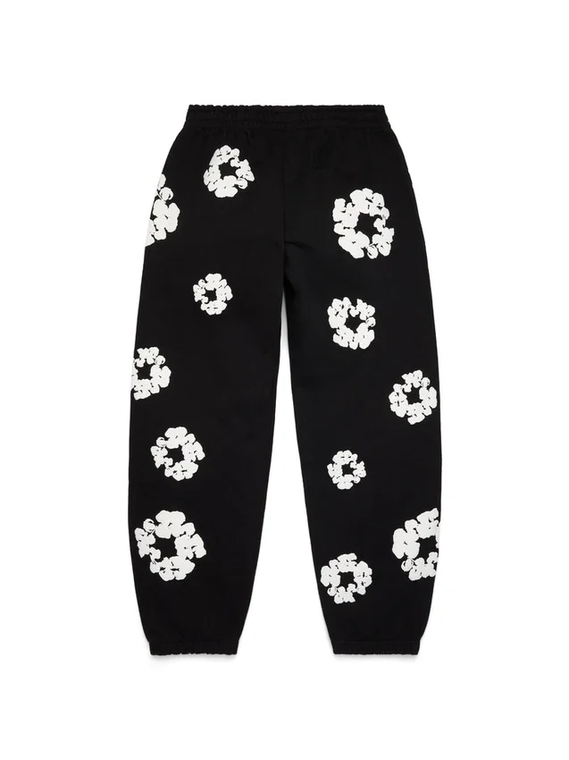 Cotton Wreath Sweatpant noir