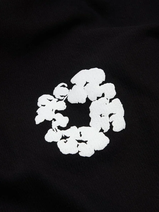 Cotton Wreath Sweatpant noir