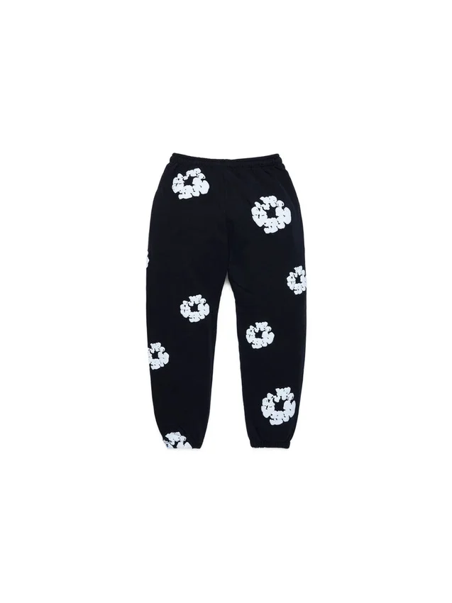 Cotton Wreath Sweatpant pour enfant, noir