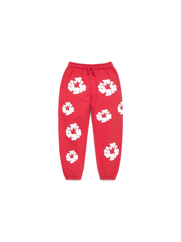 Cotton Wreath Sweatpant pour enfant, rouge