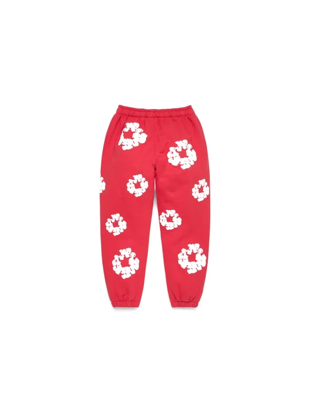 Cotton Wreath Sweatpant pour enfant, rouge