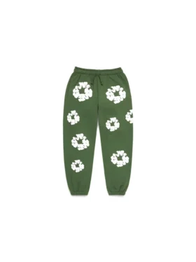 Cotton Wreath Sweatpant vert
