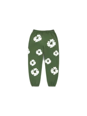 Cotton Wreath Sweatpant vert
