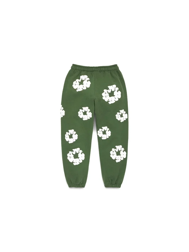 Cotton Wreath Sweatpant vert