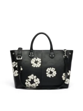 Grand sac en cuir « Cotton Wreath »