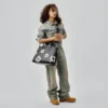 Grand sac en cuir « Cotton Wreath »