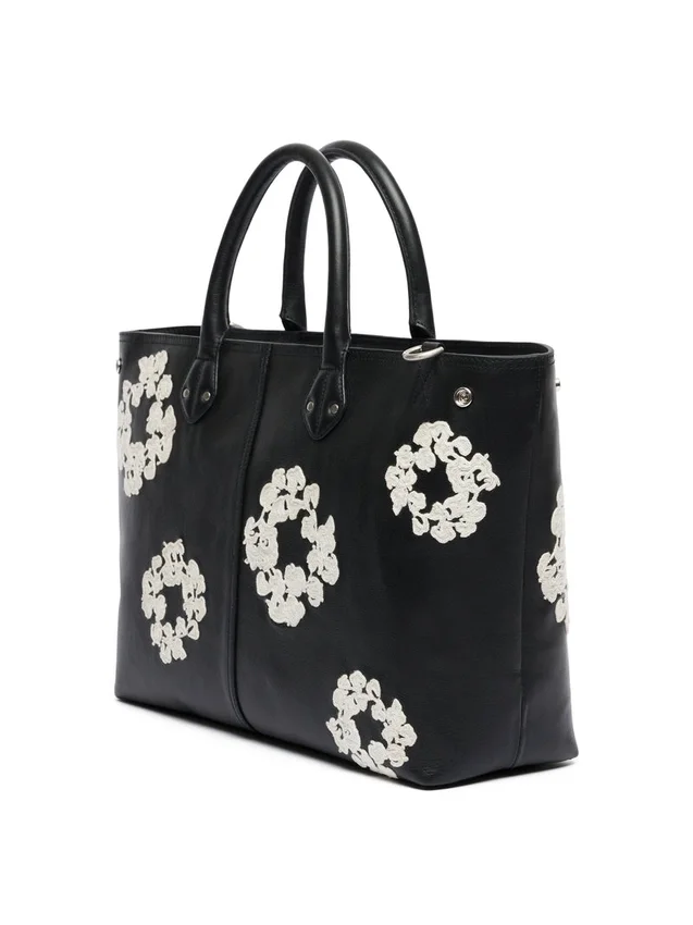 Grand sac en cuir « Cotton Wreath »