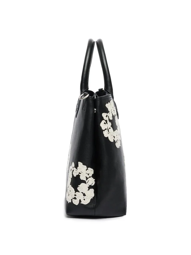 Grand sac en cuir « Cotton Wreath »