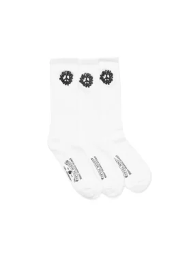 Lot de 3 paires de chaussettes « Cotton Peace Wreath » blanches