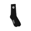Lot de 3 paires de chaussettes en coton « Couronne de paix » noires