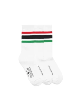 Lot de 3 paires de chaussettes RBG blanches