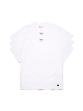 Lot de 3 t-shirts DT Flag, blanc