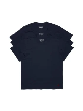 Lot de 3 t-shirts DT Flag bleu marine