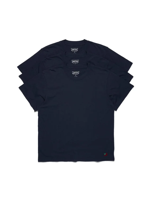 Lot de 3 t-shirts DT Flag bleu marine
