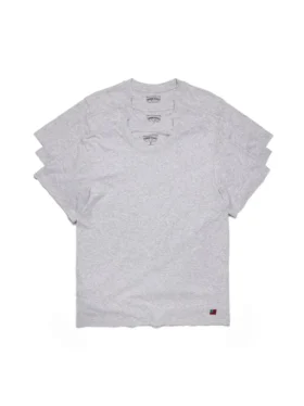 Lot de 3 t-shirts DT Flag, gris