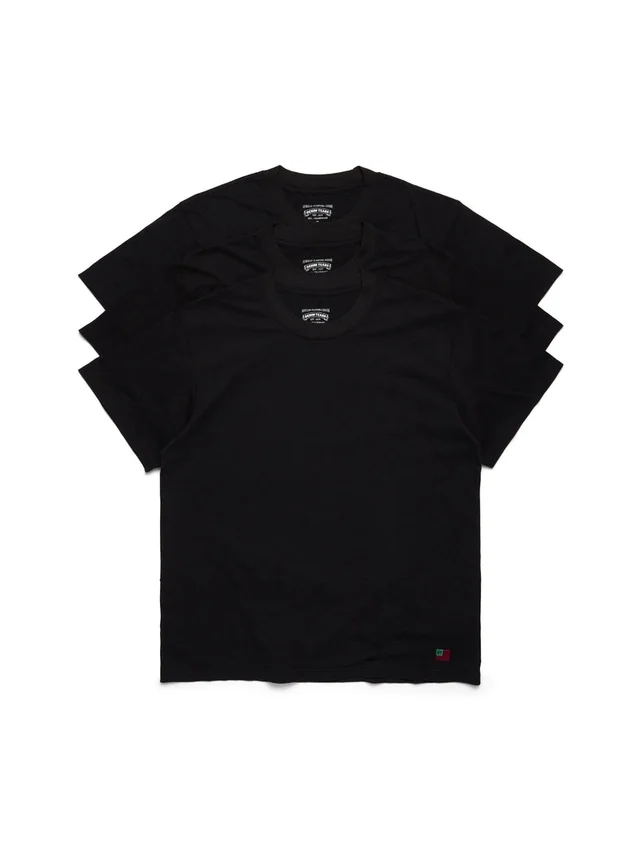 Lot de 3 t-shirts DT Flag noir