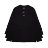 Lot de 3 t-shirts à manches longues DT Flag noir