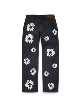 Pantalon baggy en Denim « Cotton Wreath » à lisière