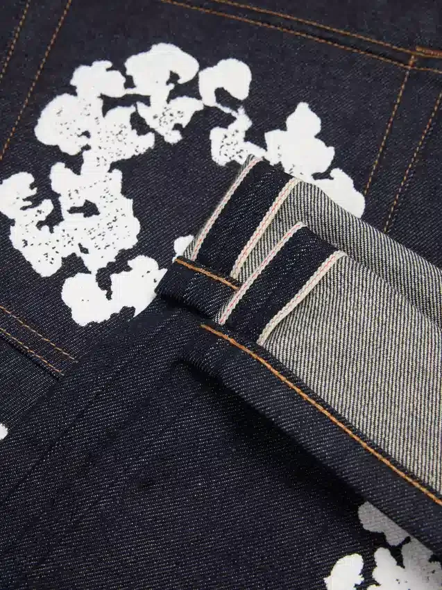 Pantalon baggy en Denim « Cotton Wreath » à lisière