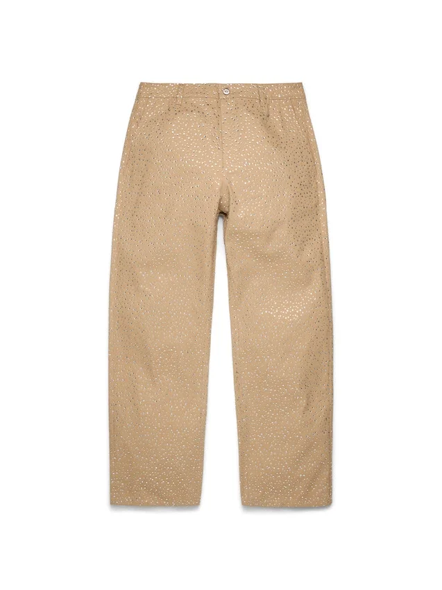 Pantalon chino Crystal, couleur beige