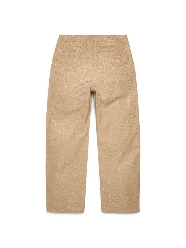 Pantalon chino Crystal, couleur beige