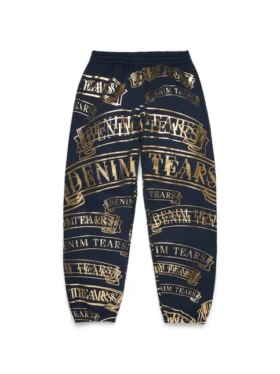 Pantalon de survêtement ADG « Banner » bleu marine