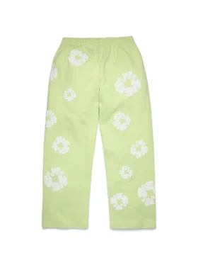 Pantalon de survêtement ample « Cotton Wreath » couleur menthe