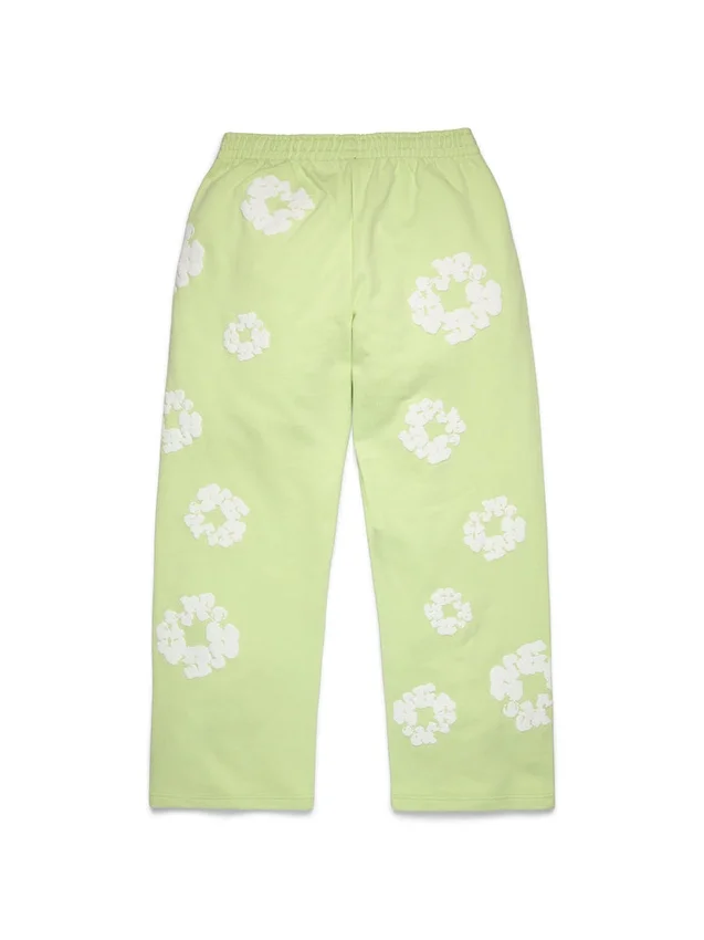 Pantalon de survêtement ample « Cotton Wreath » couleur menthe