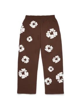 Pantalon de survêtement ample Cotton Wreath marron foncé