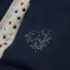 Pantalon de survêtement Denim U à strass, bleu marine
