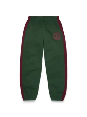 Pantalon de survêtement à empiècements Denim U vert