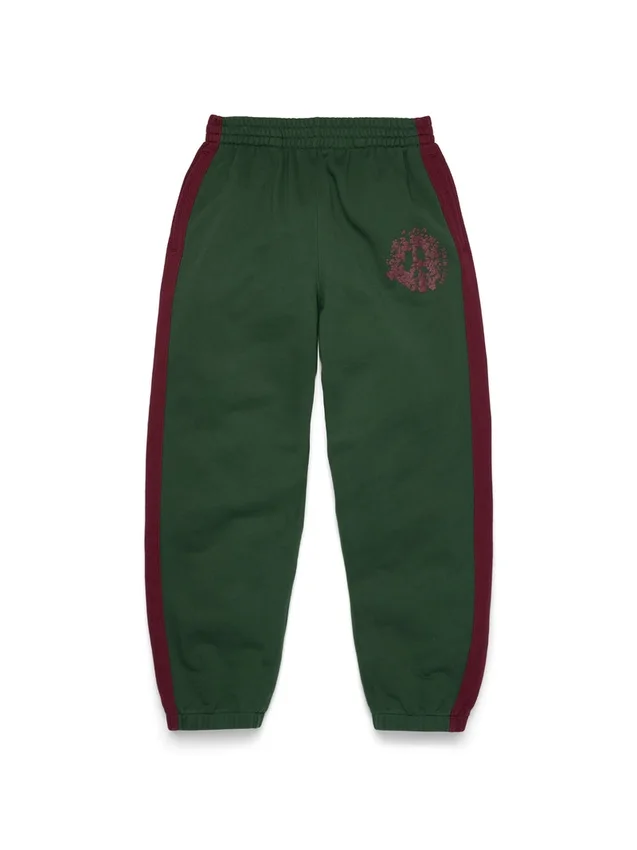 Pantalon de survêtement à empiècements Denim U vert