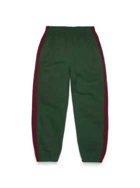 Pantalon de survêtement à empiècements Denim U vert