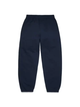 Pantalon de survêtement en chenille DT bleu