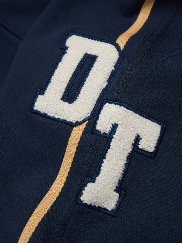Pantalon de survêtement en chenille DT bleu