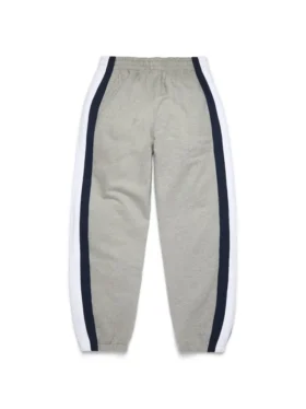 Pantalon de survêtement à ourlet ouvert DT Stripe, gris