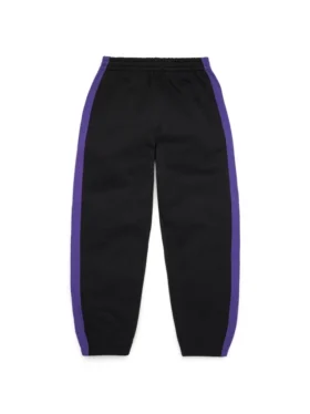 Pantalon de survêtement à ourlet ouvert « DT Stripe » noir
