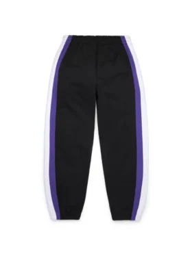Pantalon de survêtement à ourlet ouvert « DT Stripe » noir