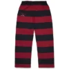 Pantalon de survêtement à ourlet ouvert « Striped Crest » rouge/bleu marine