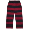 Pantalon de survêtement à ourlet ouvert « Striped Crest » rouge/bleu marine