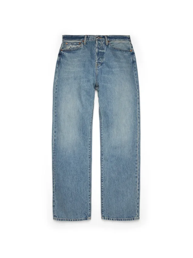 Pantalon en Denim ample, délavage clair