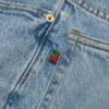Pantalon en Denim ample, délavage clair