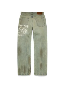 Pantalon en Denim baggy ADG, délavage « Dirty Wash »