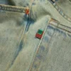 Pantalon en Denim baggy ADG, délavage « Dirty Wash »