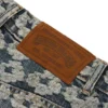 Pantalon en Denim « Baggy Jacquard Wreath »