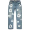 Pantalon en Denim « Cotton Wreath » coupe droite, délavage clair