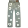 Pantalon en Denim « Cotton Wreath » coupe droite, délavage « Dirty Wash »