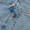 Pantalon en Denim droit, délavage clair