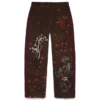 Pantalon en velours côtelé « Tattoo » marron